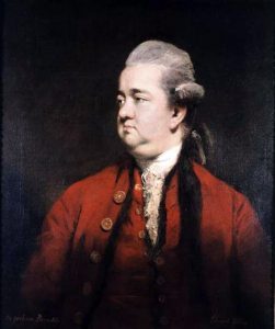 BBC206171 Portrait of Edward Gibbon (1737-94) c.1779 (oil on canvas) by Reynolds, Sir Joshua (1723-92)