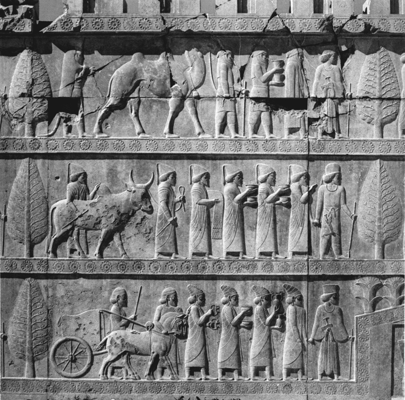 Apadanan palatsin ’verontuojien’ friisi, Persepolis (Taḵt-e Jamšid, Iran)